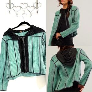 NWOT Free People One Tavi Quilted Hooded Jacket